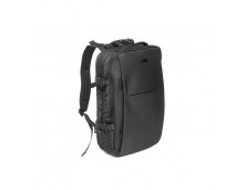 DALLAS PLATE. Mochila de viagem em poli�ster reciclado 600D de alta densidade, com bolso para notebook 17.3" e placa par