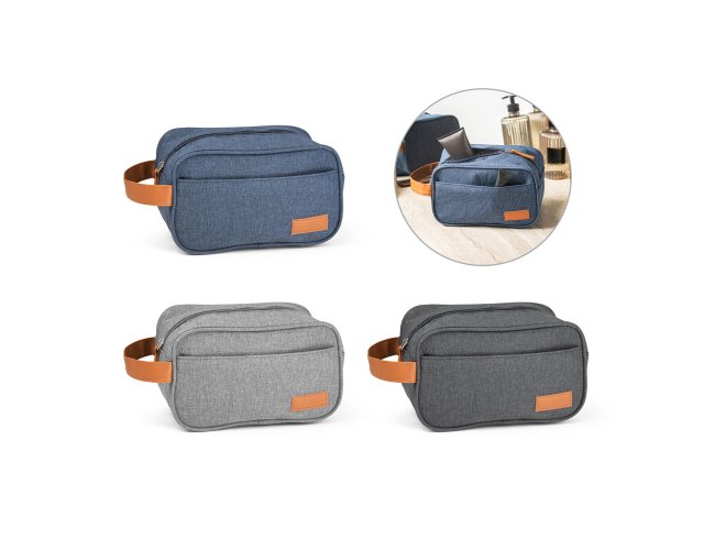 NECESSAIRE em 600D de alta densidade e pega em PU