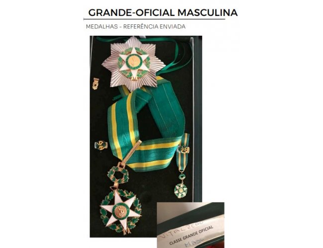 MEDALHA GRANDE OFICIAL MASC/FEM