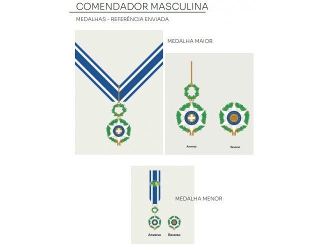 MEDALHA COMENDADOR MASC/FEM