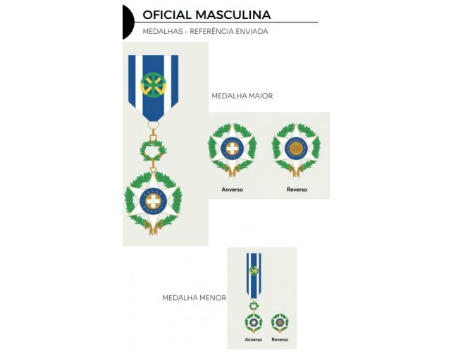 MEDALHA OFICIAL MASC/FEM