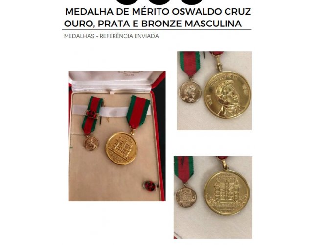 MEDALHA OSWALDO CRUZ MASC/FEM